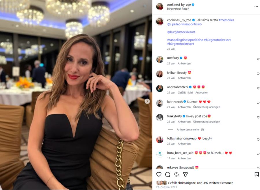 Die 45-Jährige ist auch als Moderatorin tätig.