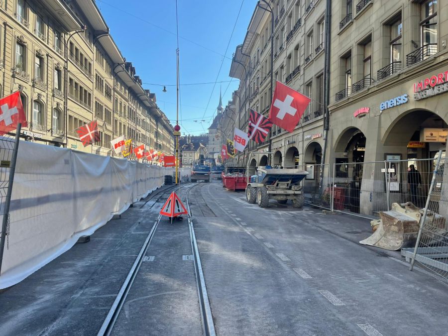 Die Berner Innenstadt gleicht derzeit einer grossen Baustelle.