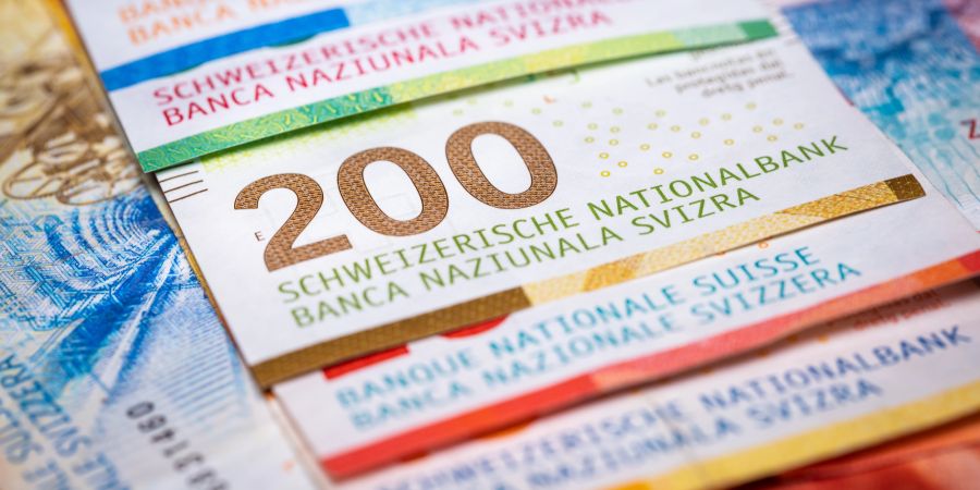 Schweizer Franken Geldschein Billet