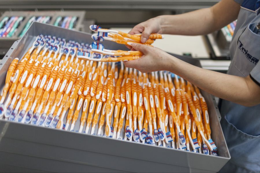 Der Luzerner Zahnbürstenhersteller Trisa wurde von Cyberkriminellen angegriffen. (Symbolbild)