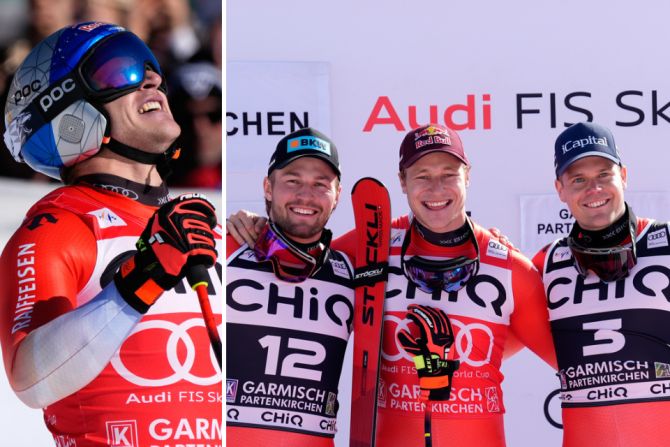 Odermatt Garmisch Dreifachsieg Abfahrt