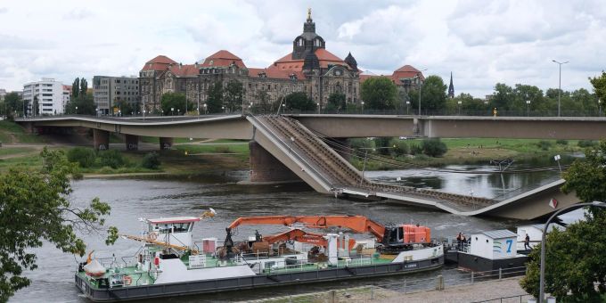 Carolabrücke-Einsturz - Erste Vermutung zu Ursache bestätigt