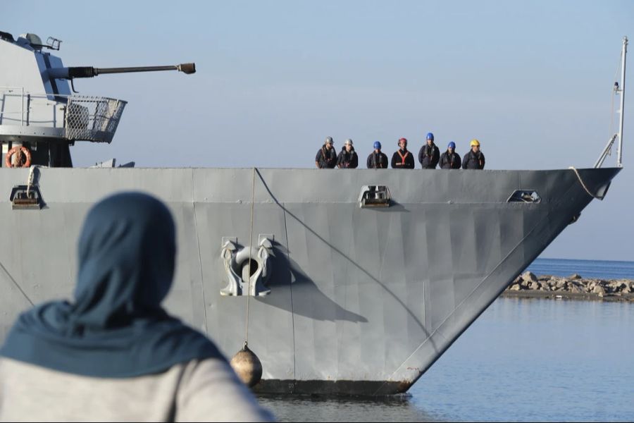 Marineschiff Migration Albanien Meloni