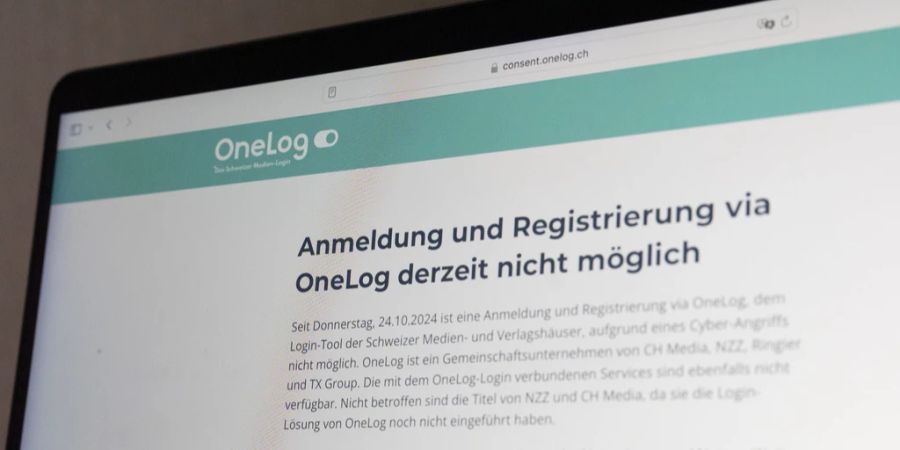 Onelog Fehlermeldung Monitor