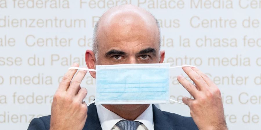 Alain Berset Schutzmaske Coronavirus