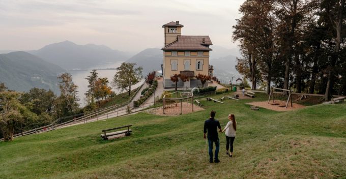 Heute gehört das Tessin selbstverständlich zur Schweiz dazu. Im Bild: Monte Bre, Lugano. Lugano, Monte Bre
