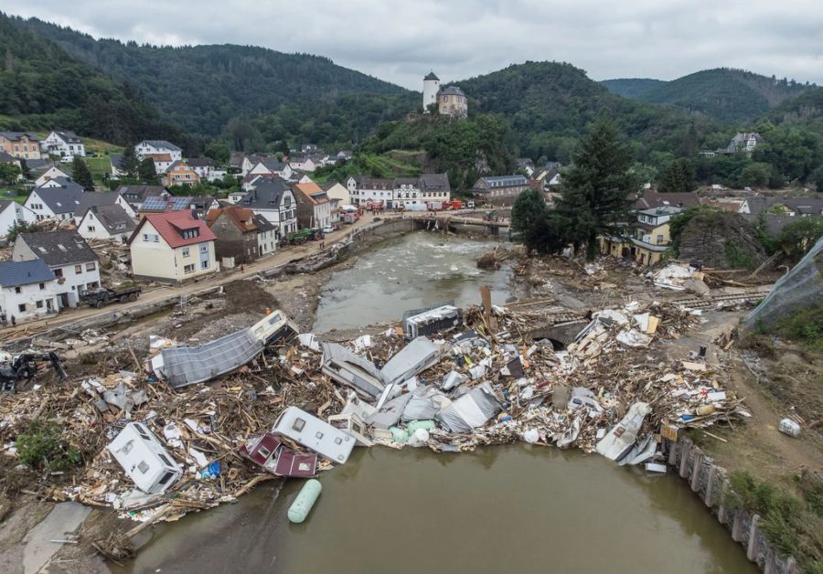 Im deutschen Ahrtal verursachte eine Flutkatastrophe 2021 grosse Schäden. (Archivbild)