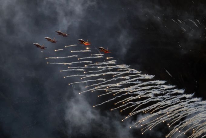 Patrouille Suisse Flares Axalp