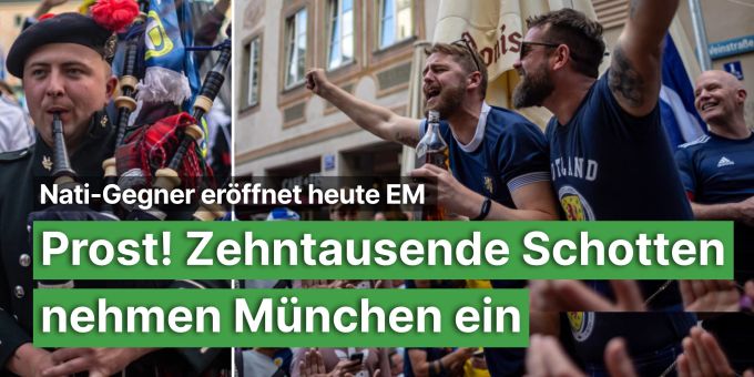 Nati-Gegner an EM - Zehntausende Schotten-Fans nehmen München ein Nati-Gegner an EM - Zehntausende Schotten-Fans nehmen München ein