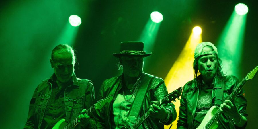 Die Band Krokus erhält den Solothurner Kunstpreis 2026. Auf dem Bild spielt sie an einem Openair zum 2000-Jahr-Jubiläum der Stadt Solothurn im September 2022.