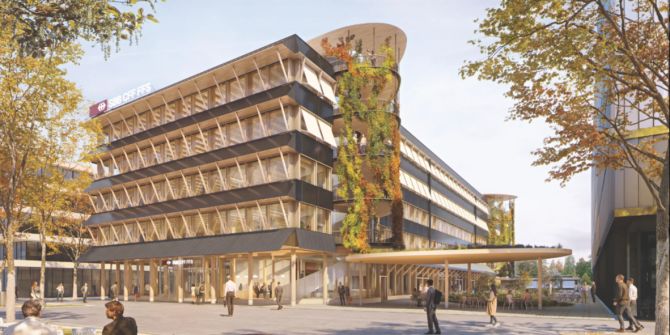 Bürogebäude der SBB Holz
