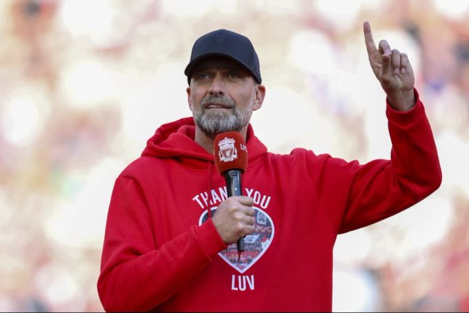 Jürgen Klopp bei seiner Verabschiedung in Liverpool. Jürgen Klopp
