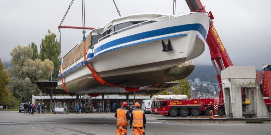 MS Schwyz Kollision Holzpfahl