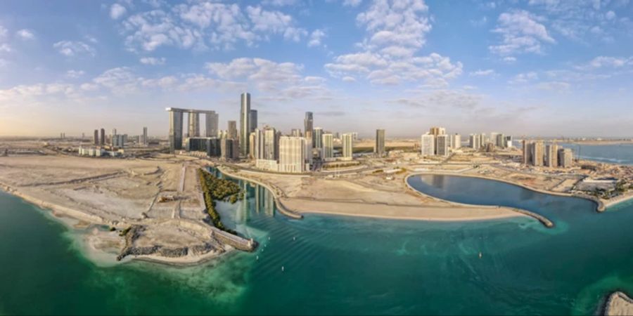 Panorama Meer Abu Dhabi Skyline