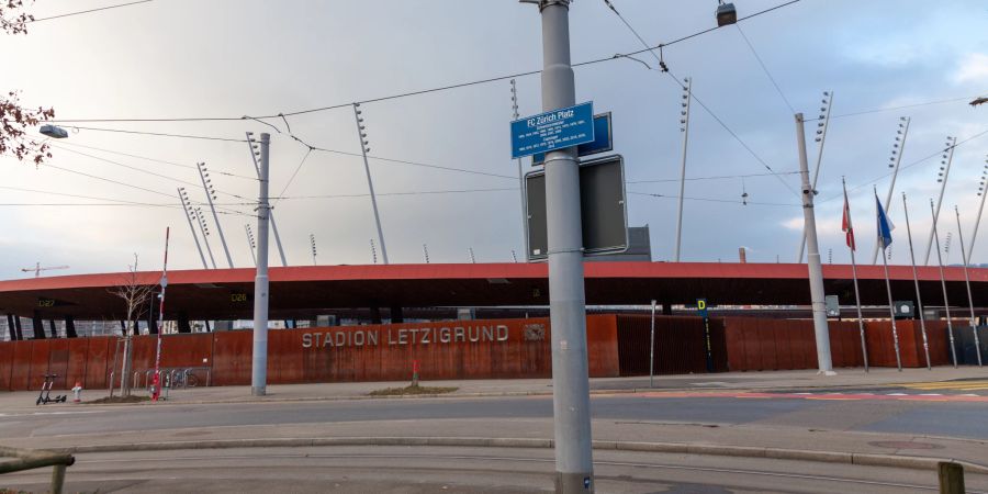 Der FC-Zürich-Platz und das Stadion Letzigrund im Zürcher Kreis 9.