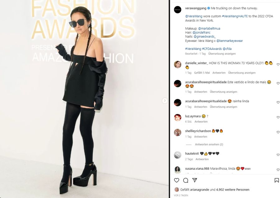 Bei den CFDA Fashion Awards zieht sie alle Blicke auf sich.