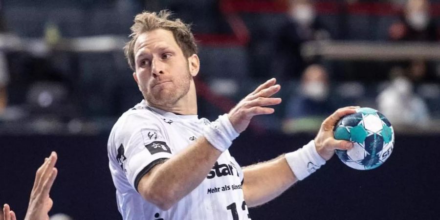 Bester Spieler des THW Kiel gegen HBC Nantes: Steffen Weinhold. Foto: Marius Becker/dpa