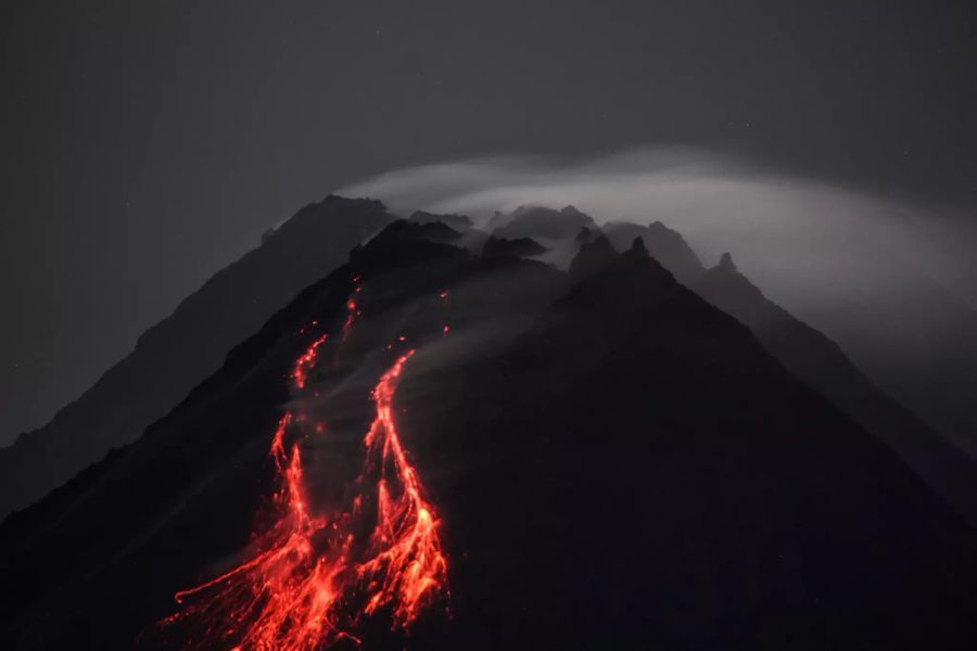 Vulkan Merapi auf Java