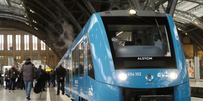 Alstom stellt unter anderem Züge her. (Archivbild) wasserstoff