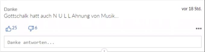 Gottschalk kommentar
