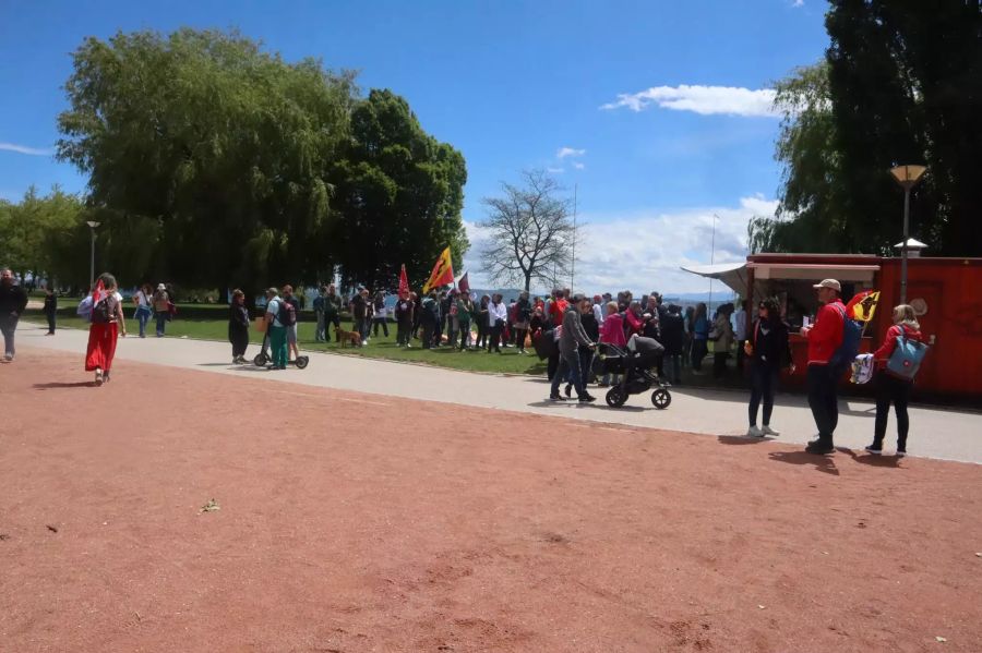 In Neuenburg wurde am 22. Mai gegen die Massnahmen gegen das Coronavirus demonstriert.