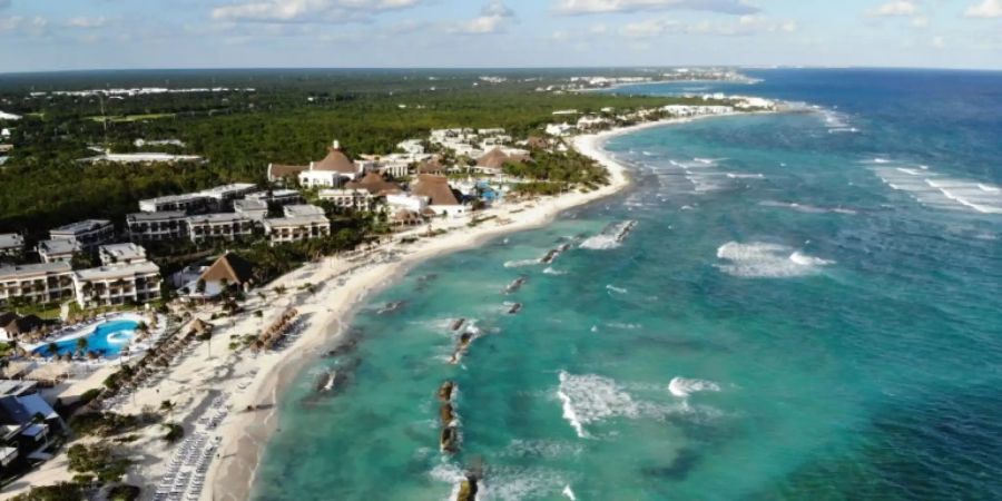 Strand in Tulum in Mexiko.