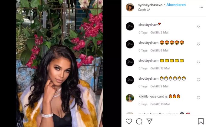 Sydney Chase behauptet, eine Affäre mit Tristan Thompson gehabt zu haben. Tristan Thompson