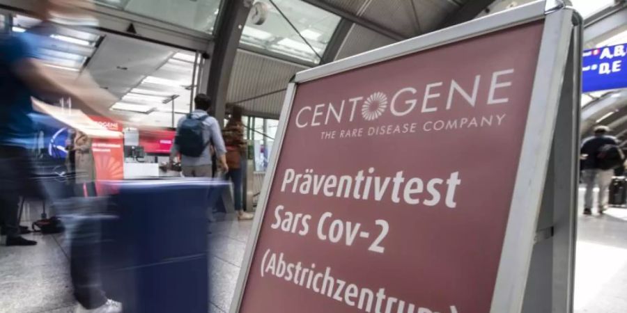 Am grössten deutschen Airport öffnet nun das erste Corona-Testzentrum an einem Flughafen in Deutschland. Foto: Boris Roessler/dpa