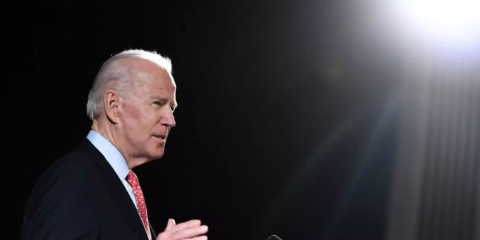 Biden bei einem Auftritt im März Biden bei einem Auftritt im März