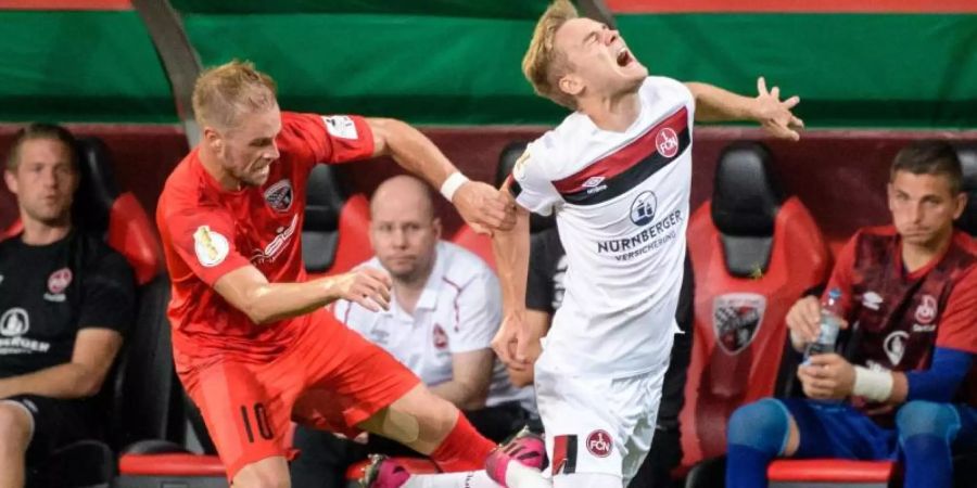Ingolstadt und Nürnberg spielen um den Platz in der 2. Liga. Foto: Matthias Balk/dpa