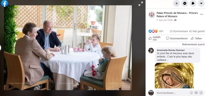Fürst Albert und seine Familie. Er soll laut einem Interview lediglich mit der Fürstin zusammen sein, weil sie ihm Kinder schenkte. Fürst Albert