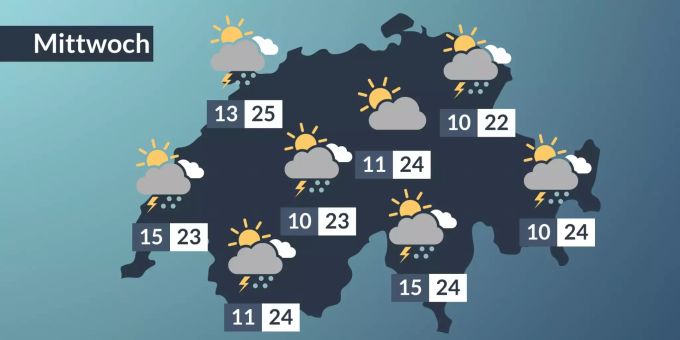 Ab Mittwoch wird das Wetter in der Schweiz schlechter. Wetter