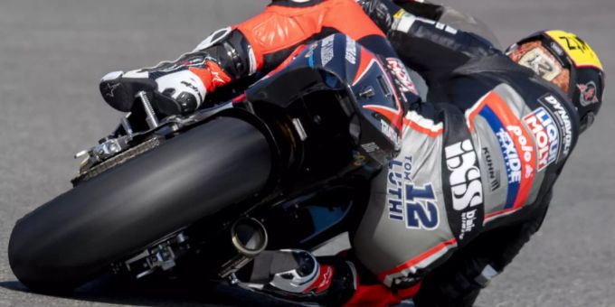 Tom Lüthi kommt beim GP von Spanien nicht ins Ziel. Tom Lüthi moto2