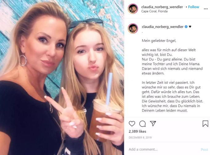 Die Ex von Michael Wendler (Claudia) und die gemeinsame Tochter Adeline Norberg. Claudia Norberg MIchael Wendler