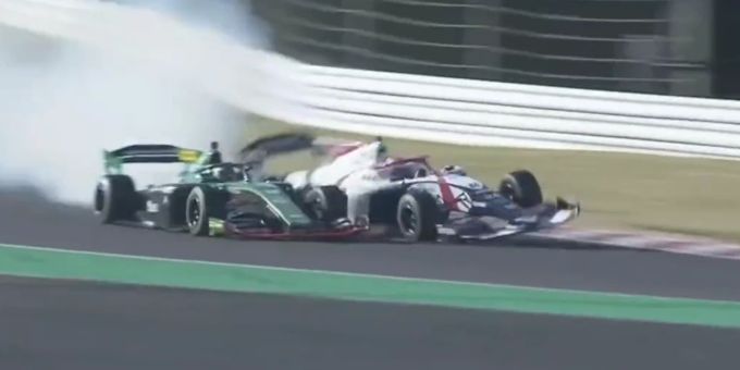 Im Video - Heftiger Crash überschattet Saisonfinal der Super Formula