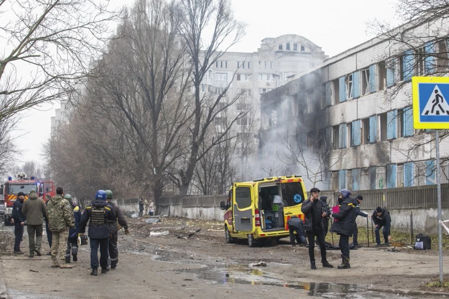 Auch Dnipro wurde bombardiert.