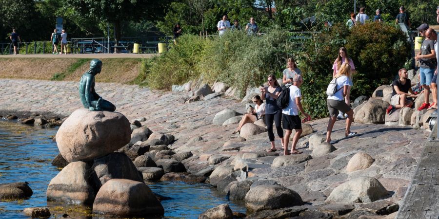 Die kleine Meerjungfrau Statue in Kopenhagen