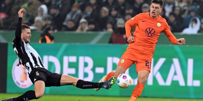 Nico Elvedi im Spiel zwischen Mönchengladbach und Wolfsburg. Nico Elvedi