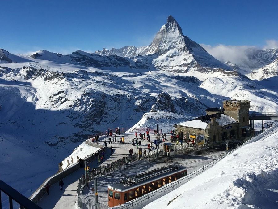 Blick auf das Matterhorn in Zermatt.