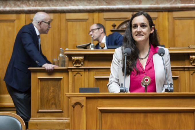 Die Zürcher Grünen-Nationalrätin Marionna Schlatter kommt ebenfalls für die Nachfolge von Balthasar Glättli infrage. Sie will ihren Entscheid demnächst kommunizieren. (Archivbild) Grüne Parteipräsidium Glättli Nachfolge