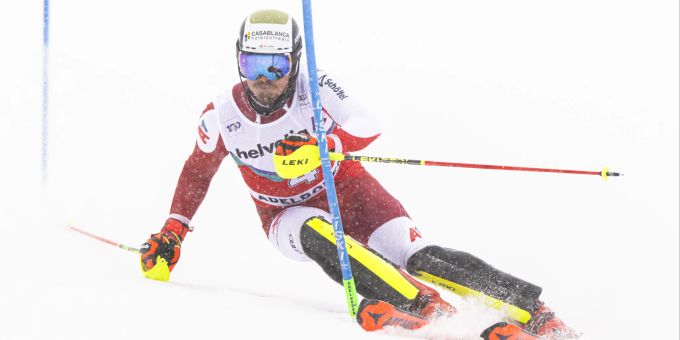 Manuel Feller fährt im Adelboden-Slalom zum Sieg. Manuel Feller