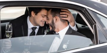 Schwules Hochzeitspaar