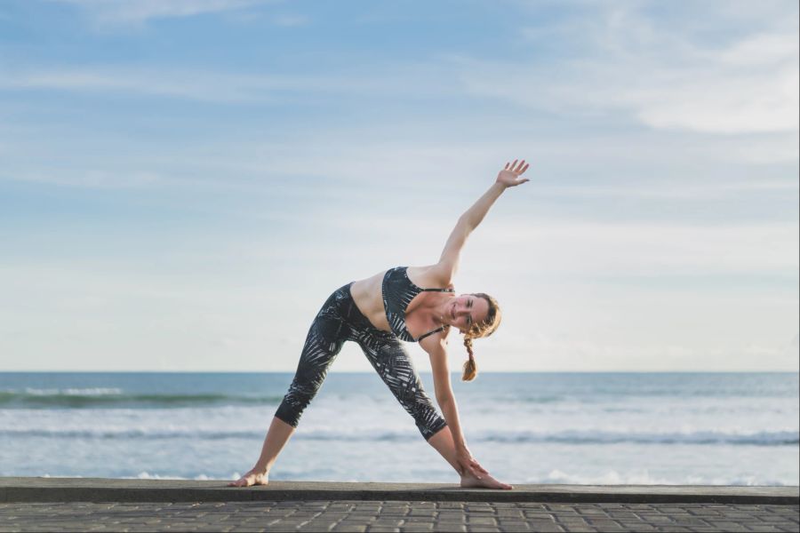 Dreieck, Yoga, Position