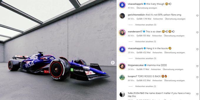 Visa Cash App RB: So sieht der neue F1-Bolide aus | Nau.ch