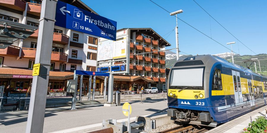 Der Bahnhof Grindelwald.