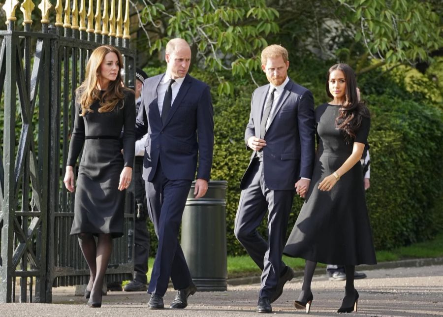 Die «Fab Four» auf Schloss Windsor. Prinz Harry, Prinz William, Kate Middleton und Meghan Markle zeigen sich erstmals wieder zusammen.