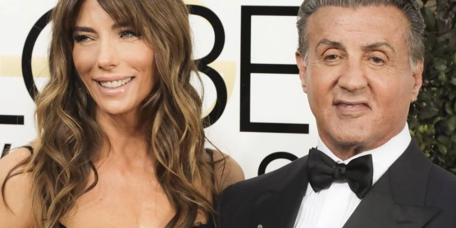 Jennifer Flavin und Sylvester Stallone auf dem roten Teppich im Jahr 2017.