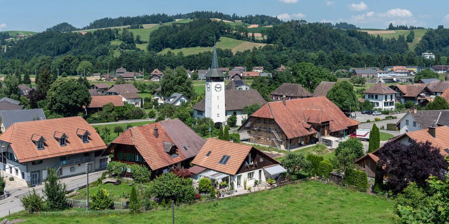 Blick auf die Gemeinde Hasle bei Burgdorf.