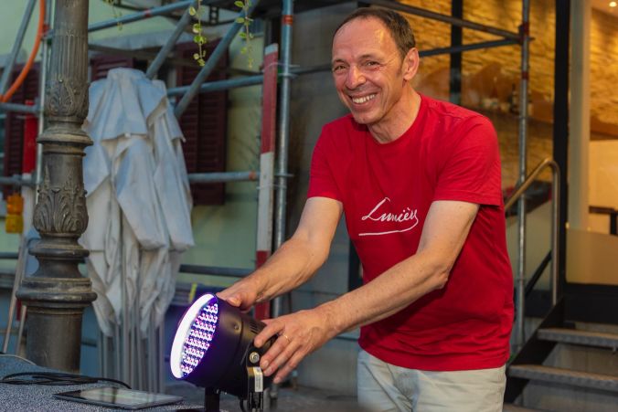 Sorgte für Licht und Sound; Martin Schaffner