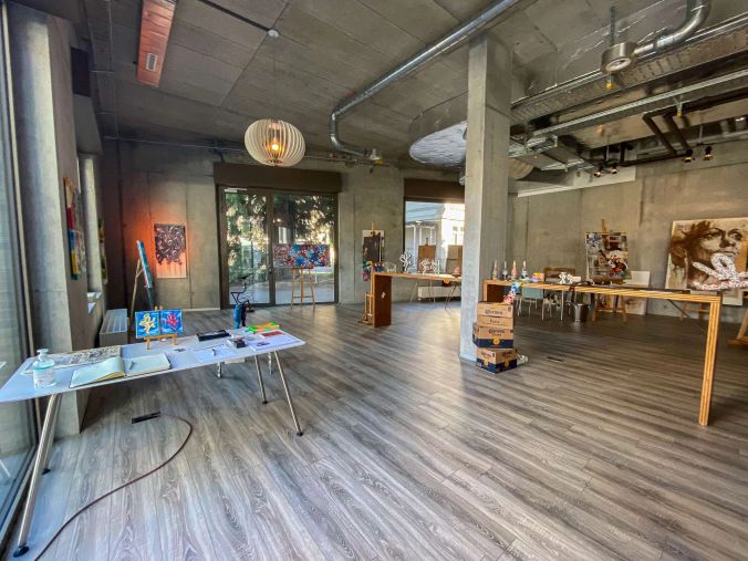 Der Ausstellungsraum der PopUp Art Gallery.